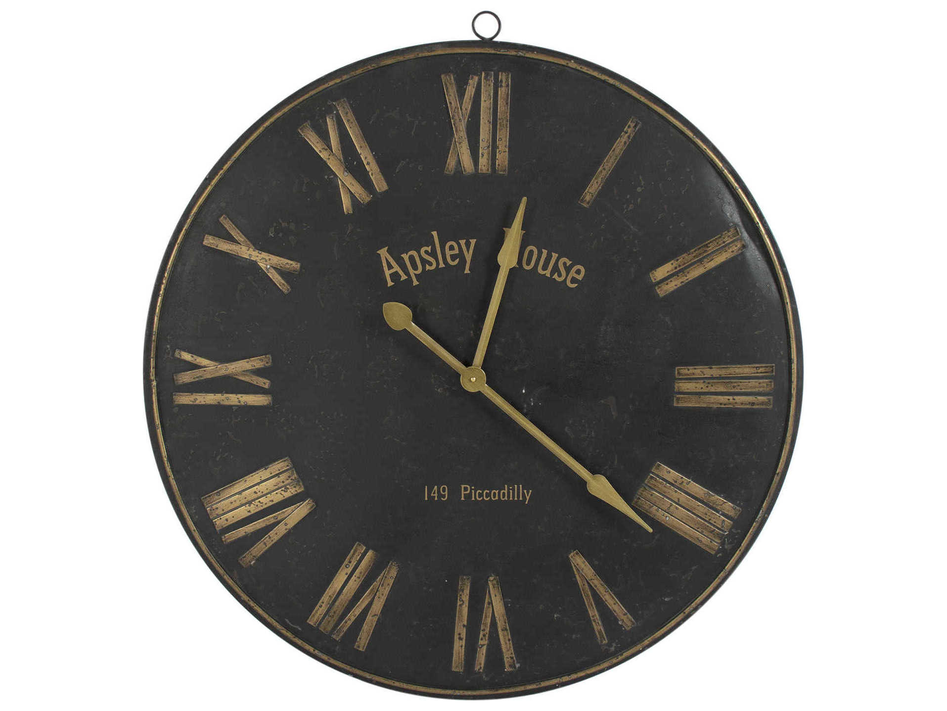 Zentique Black / Gold Iron Wall Clock
