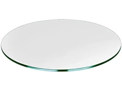 Coffee Table Top: 24'' Wide Clear Glass