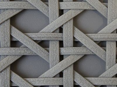 Seating Frame Finish: Light Grey Weave - French Weave Style