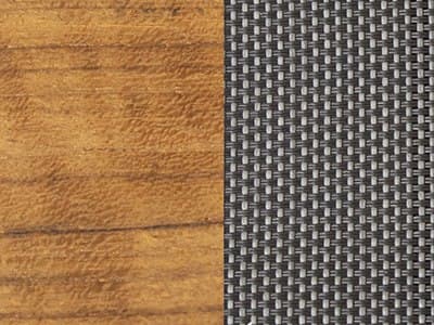 Table Finish: Grey Tex (Fabric) w/Teak