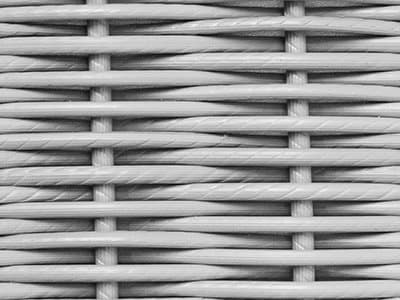 Seating Frame Finish: White Grey Weave