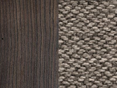 Finish: Graphite Beech Wood / Taupe Cross-weave Upholstery