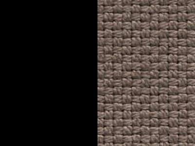 Finish: Matt Black Metal / Taupe Plain Weave