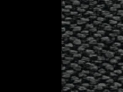 Finish: Matt Black Metal / Black Cross-weave Upholstery