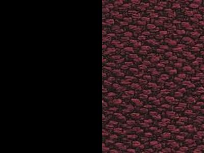 Finish: Matt Black Metal / Burgundy Cross-weave Upholstery