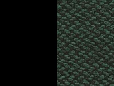 Finish: Matt Black Metal / Forest Green Cross-weave Upholstery