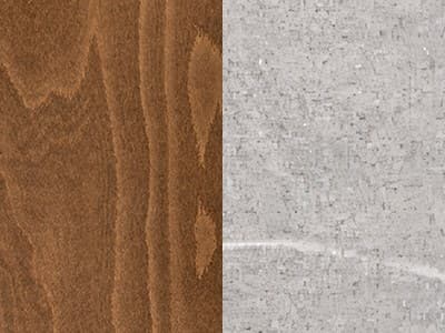 Finish: Walnut Beech Wood / Matt Optic White Metal / Piasentina Stone Melamine