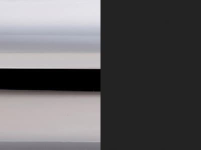 Finish: Chromed Metal / Matt Black 100% recycled Polypropylene