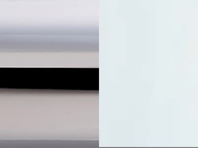 Finish: Chromed Metal / Transparent polycarbon