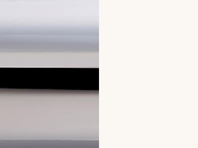 Finish: Chromed Metal / Matt Optic White Polypropylene