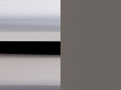 Finish: Chromed Metal / Taupe Cross-weave Upholstery