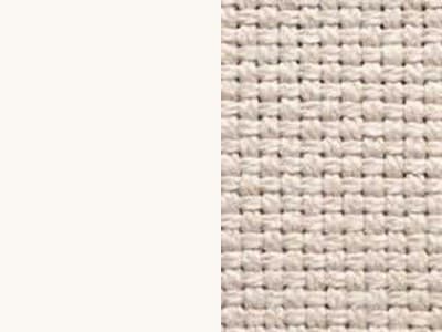 Finish: Matt Optic White Metal / Sand Plain Weave