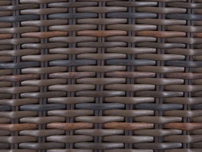Seating Frame Finish: Chestnut Wicker