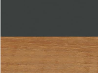Table Finish: Dark Grey and Teak