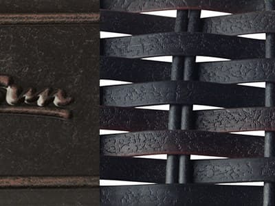 Seating Frame Finish: Vintage with Mahogany Woven