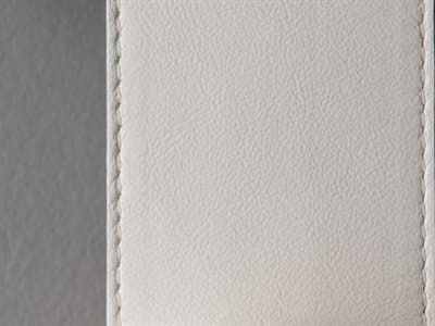 Accent Finish: White Leather