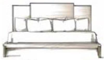 Headboard Type: Plain 3 Panels Upholstered