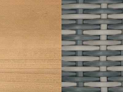 Seating Frame Finish: Teak with Ash