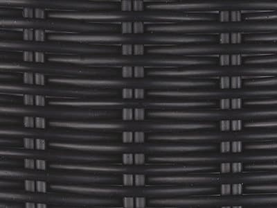 Table Wicker Finish: Black