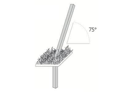 Pole Base: In-Ground Fitting 75°
