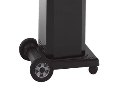Mount: Portable Black Aluminum Pedestal for Natural Gas with 12Ft. Hose