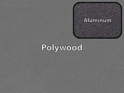 Polywood Finish / Aluminum Finish: Slate Grey Polywood / Textured Black Aluminum