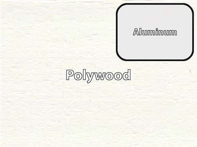 Polywood Finish / Aluminum Finish: White Polywood / Satin White Aluminum