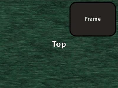 Polywood Frame / Top Finish: Green / Black Polywood