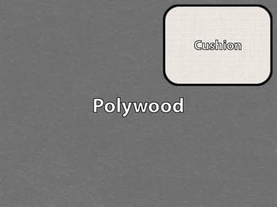 Polywood Finish / Cushion Color: Slate Grey Polywood / Natural Linen Cushion