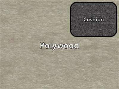 Polywood Finish / Cushion Color: Sand Polywood / Ash Charcoal Cushion