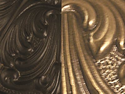 Finish: Mahogany Bronze with Antique Brass