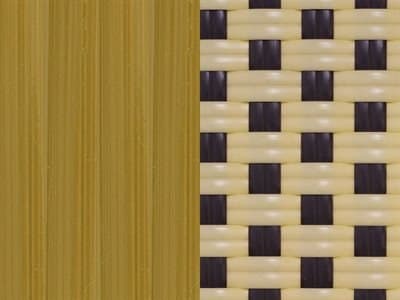 Seating Frame Finish: Light Bamboo with Creme and Chocolate DuraWeave