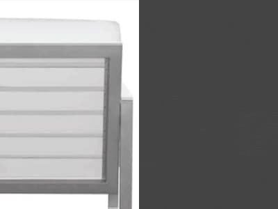 Back or Top Style: Charcoal Slatted Duraboard