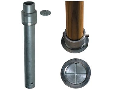 Mount Kit or Base: In-Ground Gopher Sleeve, 16" Flush Mount