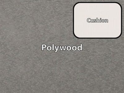 Polywood Finish / Cushion Color: Stepping Stone MGP / Natural Linen Cushion