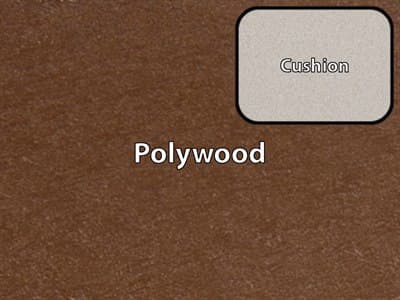 Polywood Finish / Cushion Color: Tree House MGP / Dune Burlap Cushion