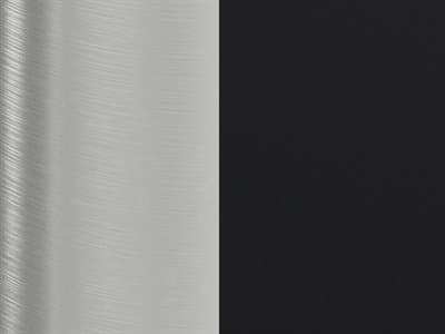 Finish: Stainless Steel / Matte Black