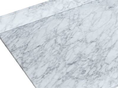 Top Finish: White Carrara Marble