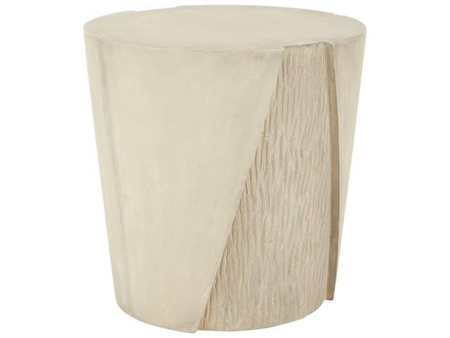 Creedon Round End Table in Putty Concrete