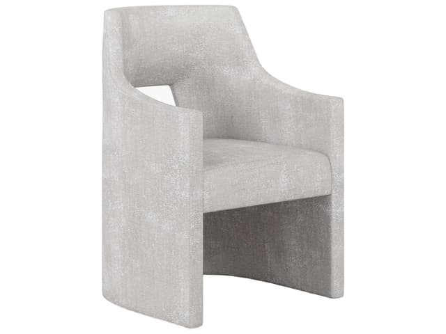 Mezzanine Barrel Back Upholstered Host Chair in Dove Gray