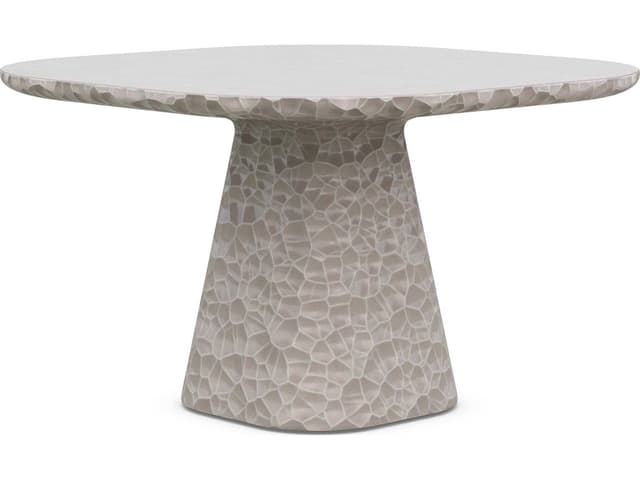 Panama 48 Inch Square GFRC Concrete Dining Table in Oat
