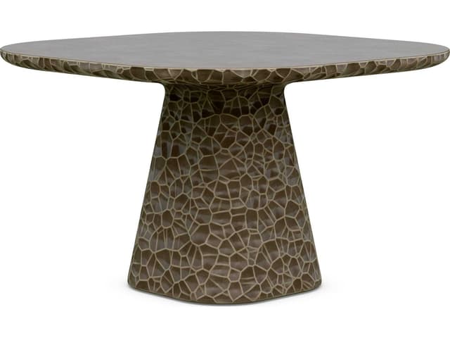 Panama 48-Inch Square Concrete Dining Table in Umber