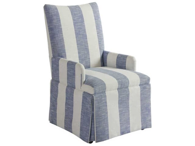 Mackenzie Upholstered Dining Armchair with Brass Casters