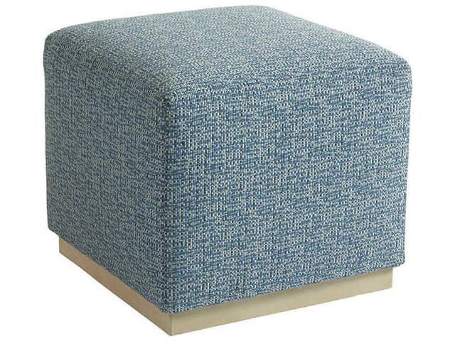 Colby Upholstered Ottoman in Customizable Fabric or Leather