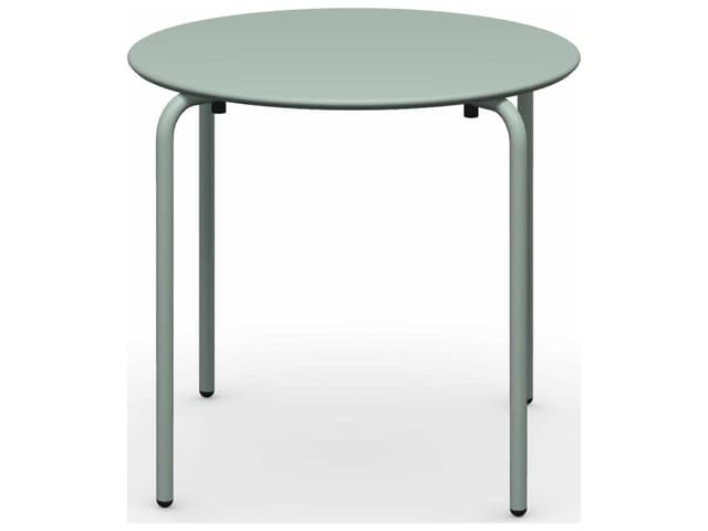 Easy Metal Round Dining Table in Matt Thyme Green