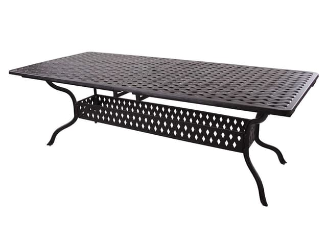 Darlee Series 30 Rectangular Extendable Dining Table in Antique Bronze