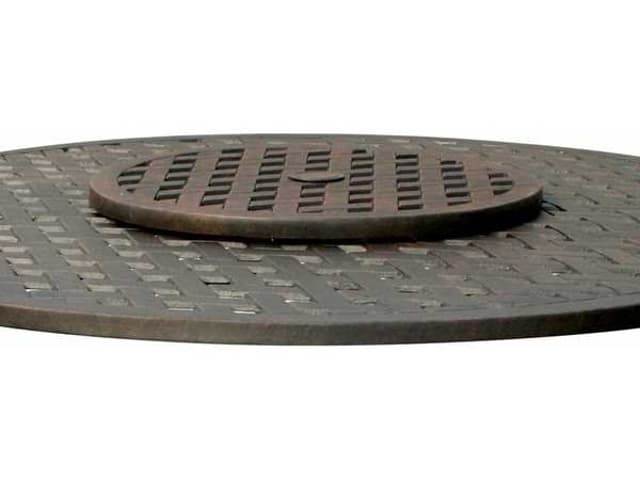 Antique Bronze 30 Round Lazy Susan