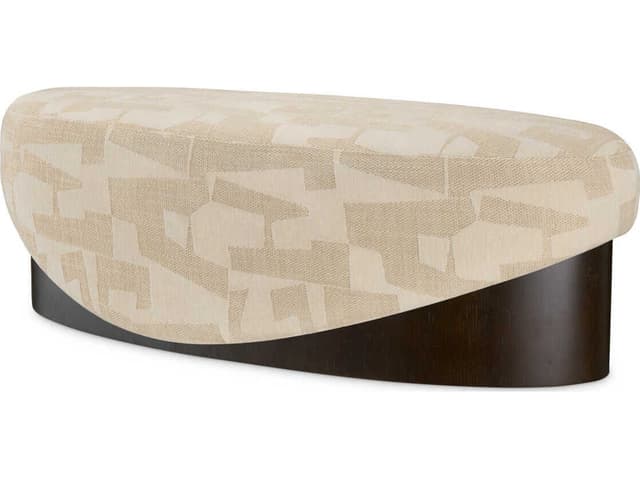 Raymond Brooklyn Sand Oak Veneer Beige Upholstered Accent Bench