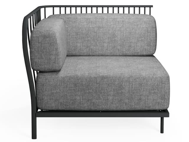 Cannole Steel Left Arm Outdoor Lounge Chair