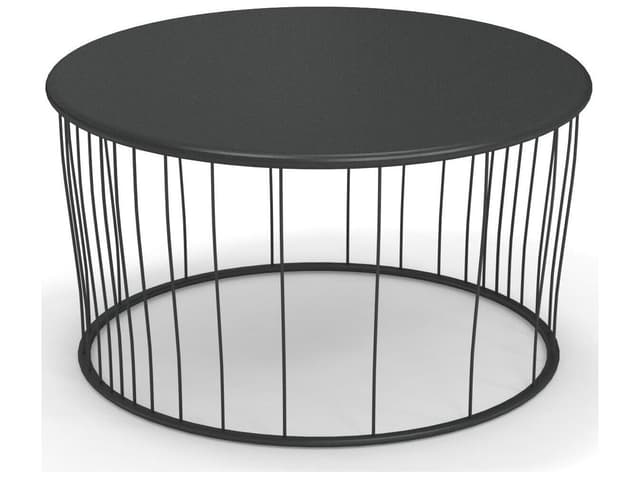 Cannole 41 Inch Round Steel Coffee Table